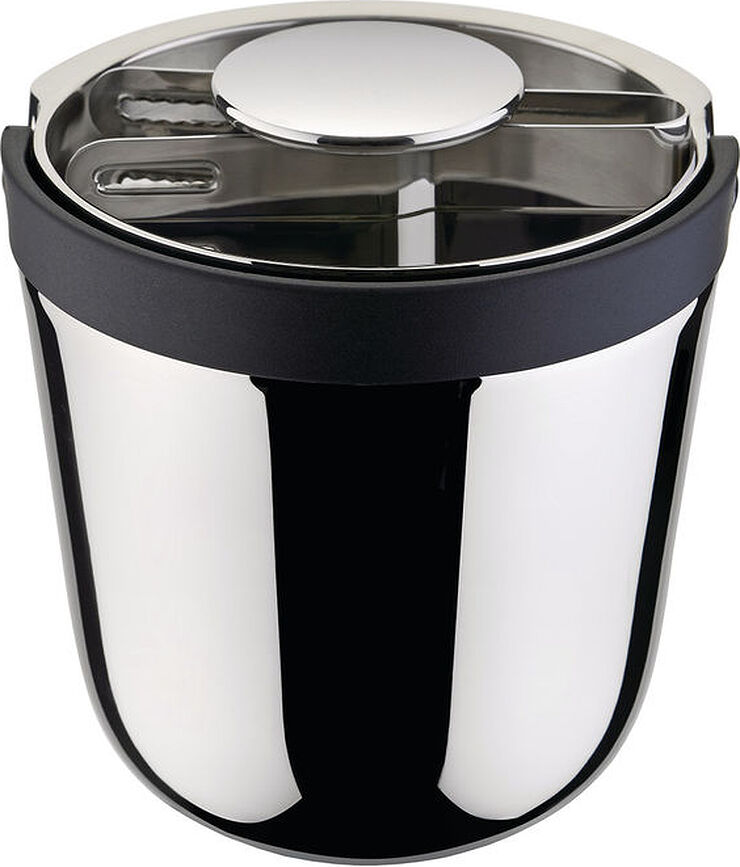 Cubeta para hielo Alessi con pinzas, Set de 3 piezas