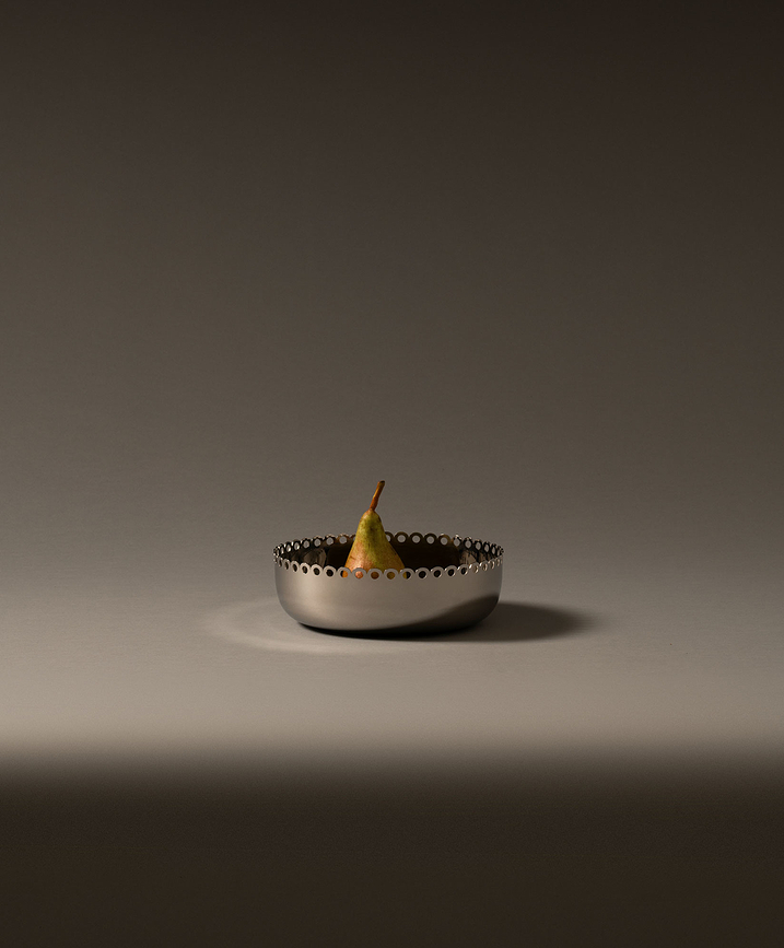 Fuente de acero inoxidable Il Tornitore Matto Edges