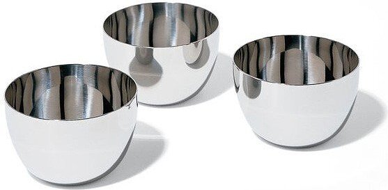 Cuencos para Aperitivos de acero inoxidable Mami, Set de 3 piezas