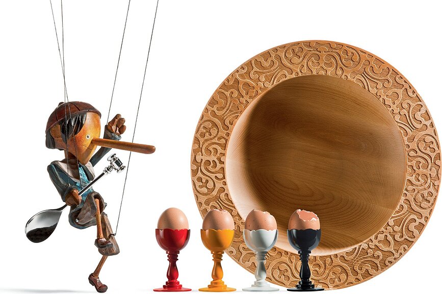 Dressed Držač za jaje sa žličicom bijeli