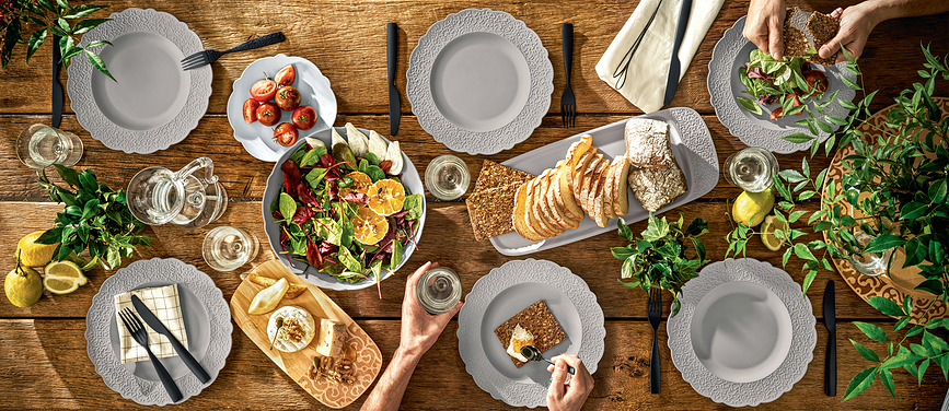 Dressed Πιάτο Φαγητού, μελαμίνης