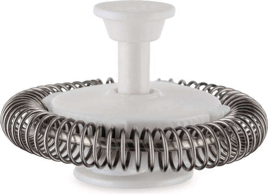 Espumador de Leche Plissé, gris