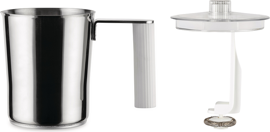 Espumador de Leche Plissé, gris