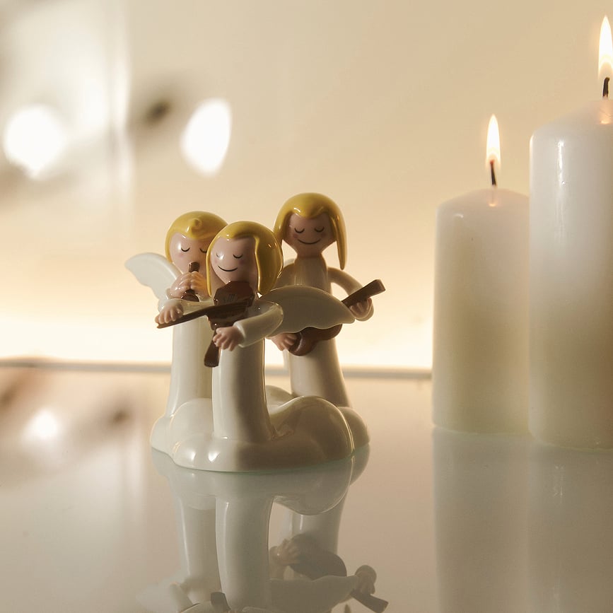 Figuras de Ángeles Happy Eternity Baby, decoración navideña