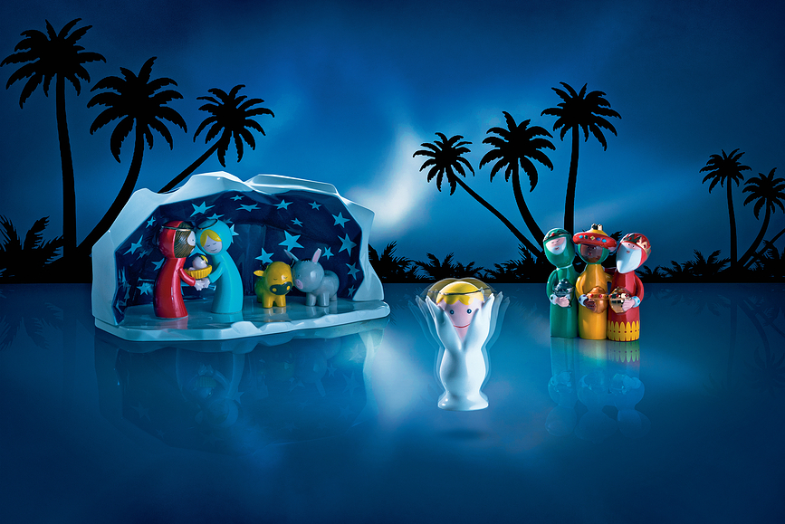 Figuras de los Reyes Magos Uno, Due, Tre Re Magi, Set de 3 piezas