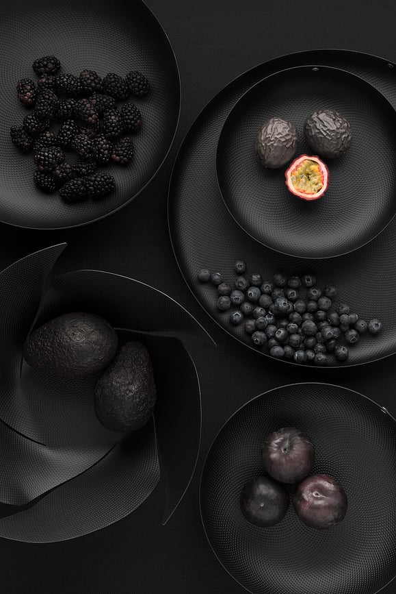Frutero Texture, 29 cm, negro