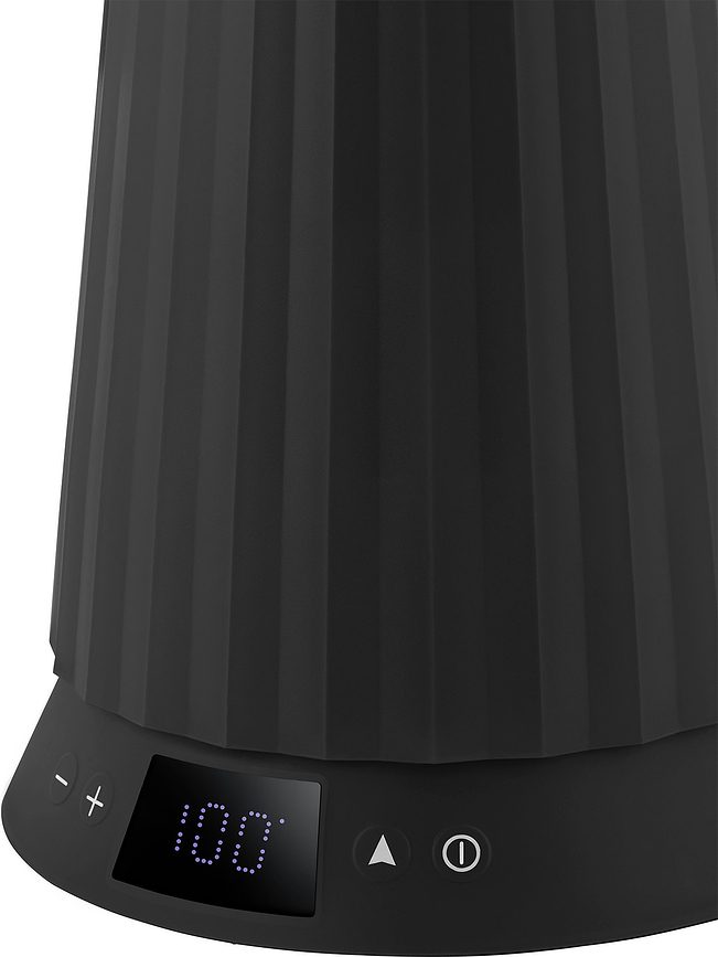 Hervidor eléctrico con control de temperatura Plissé, 1,7 L, negro