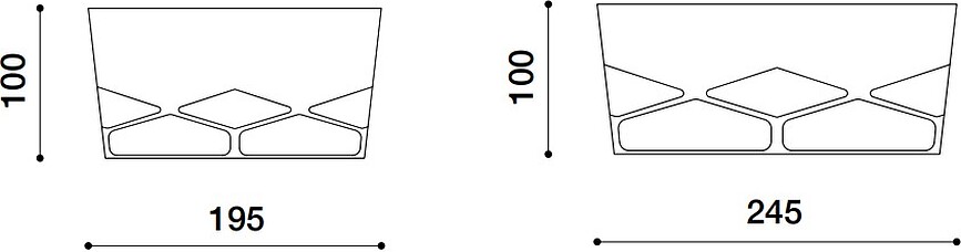 Il Tornitore Matto Compressioni Košara za sadje, 24,5 cm