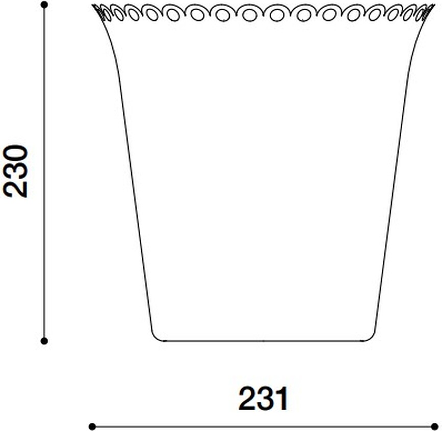 Il Tornitore Matto Hladilnik za vino Edges, nerjaveče jeklo, medeninast