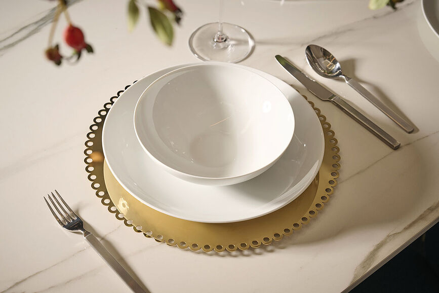 Il Tornitore Matto Edges Πιατέλα, ορειχαλκωμένος ανοξείδωτος χάλυβας