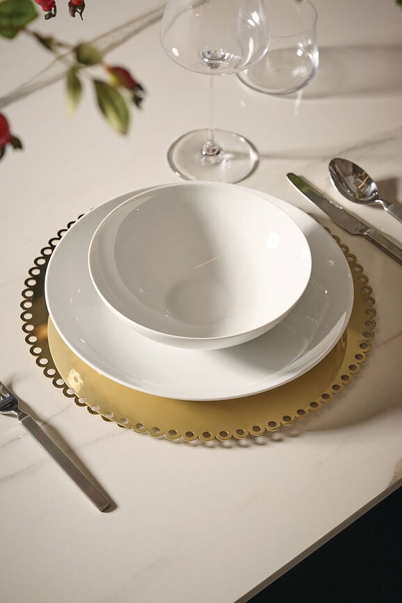 Il Tornitore Matto Edges Πιατέλα, ορειχαλκωμένος ανοξείδωτος χάλυβας