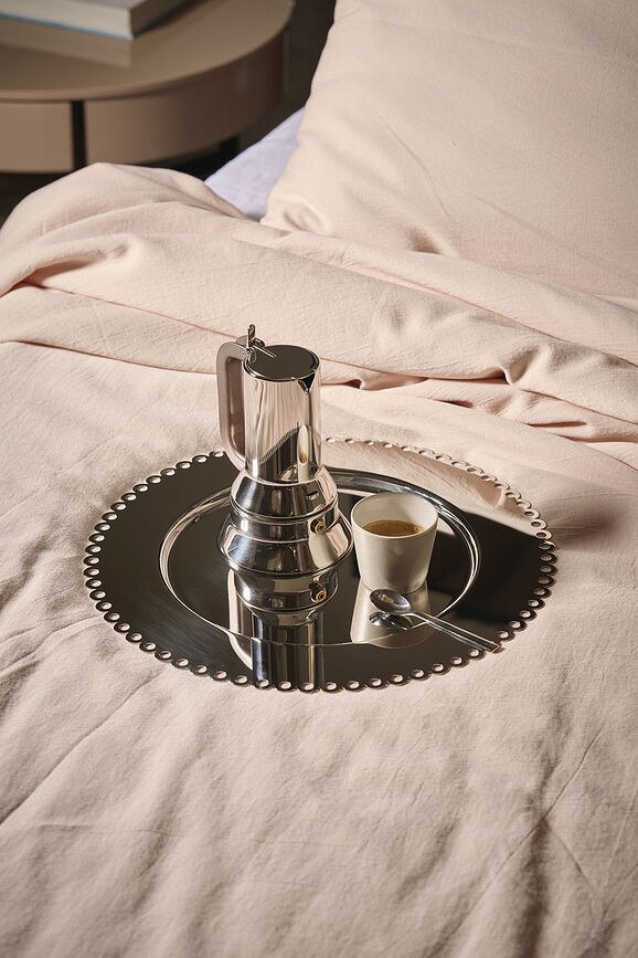 Il Tornitore Matto Edges Krožnik za serviranje, nerjaveče jeklo, medeninast