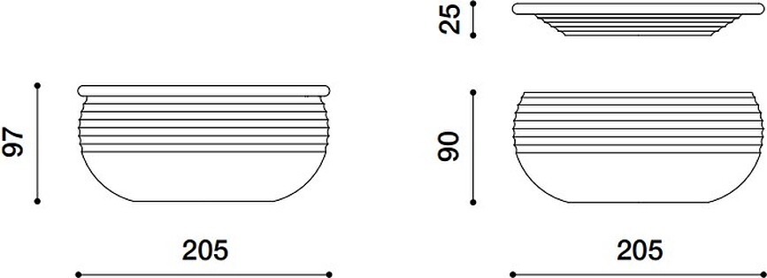 Il Tornitore Matto Ondine Posoda s pokrovom