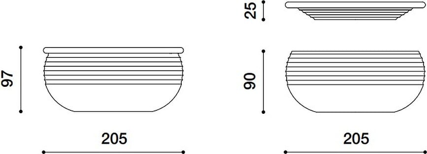 Il Tornitore Matto Ondine Posuda s poklopcem