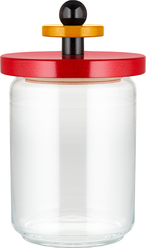 Klar glas med låg Alessi ES16 1 l med lufttæt låg
