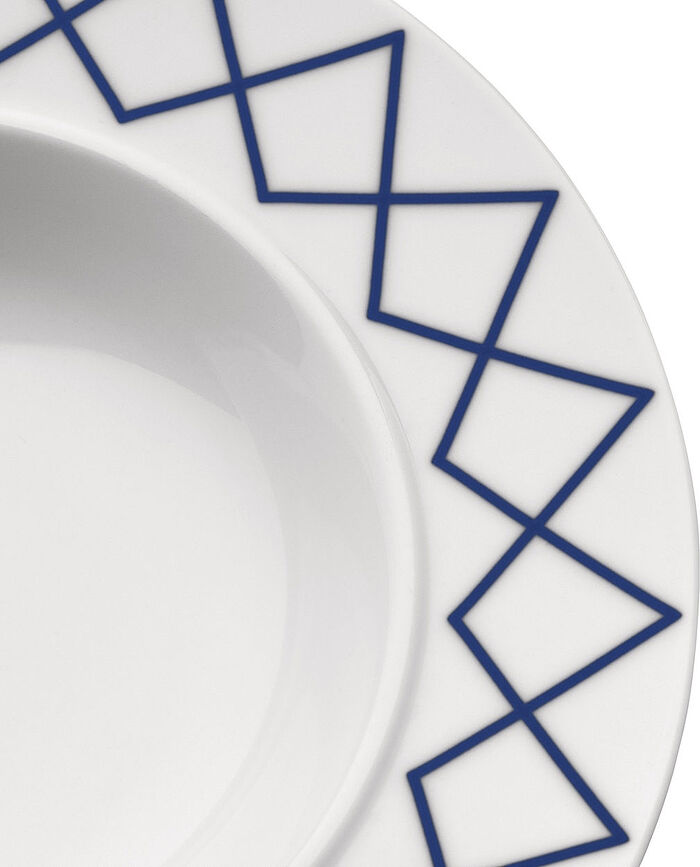 La Bella Tavola desserttallrik 20 cm, med blått mönster