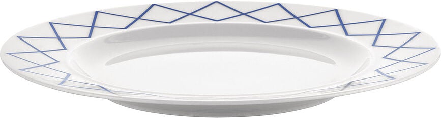 La Bella Tavola Dinner Plate 27 cm, with blue pattern