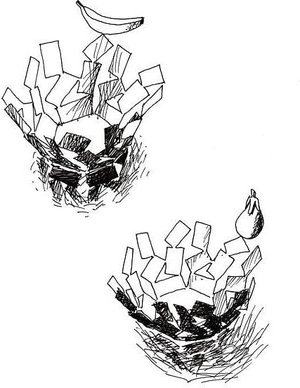 La Stanza dello Scirocco Košara za voće crna