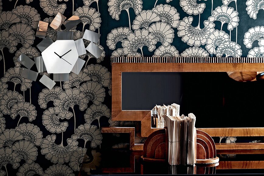 La Stanza dello Scirocco Ρολόι Τοίχου, γυαλισμένο ατσάλι