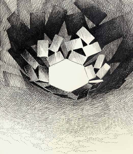 La Stanza dello Scirocco Skleda, črna