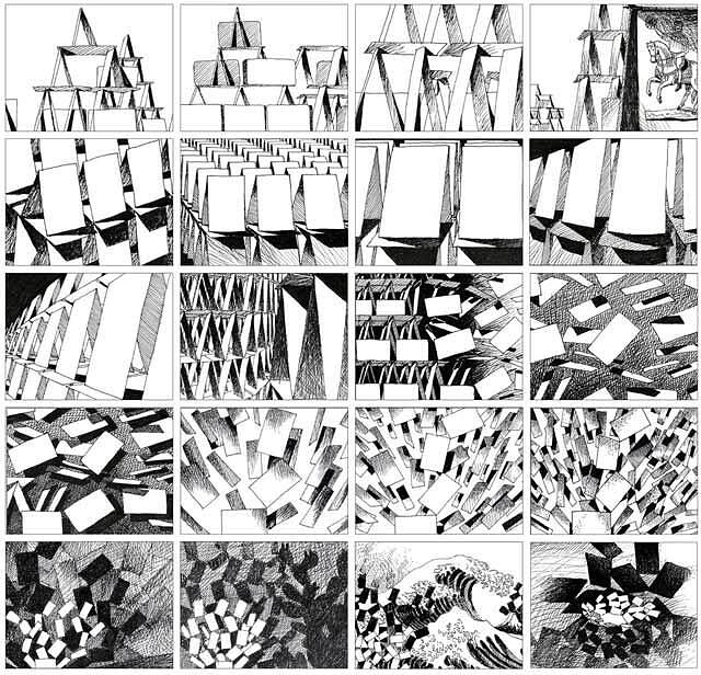 La Stanza dello Scirocco Skleda, črna