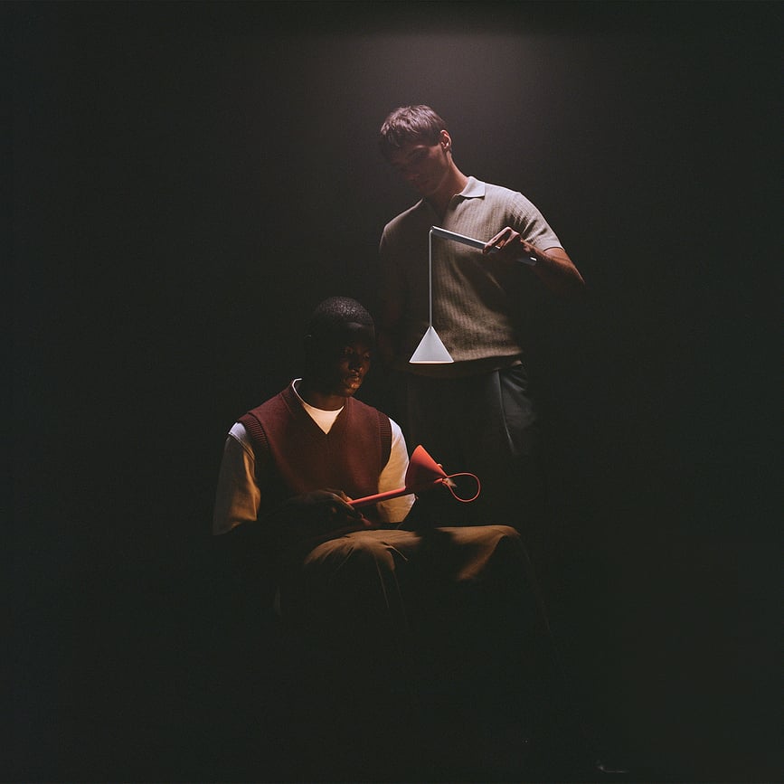 Lámpara LED Tsumiki, roja