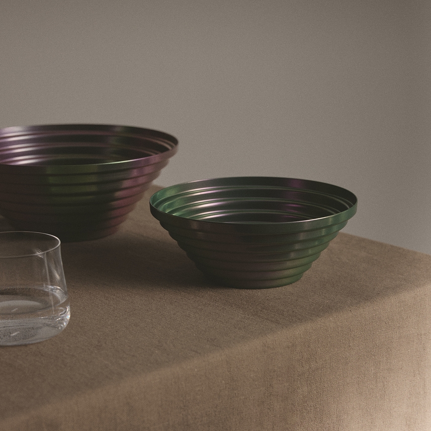 Maya Košara za sadje, 20 cm, polirano jeklo