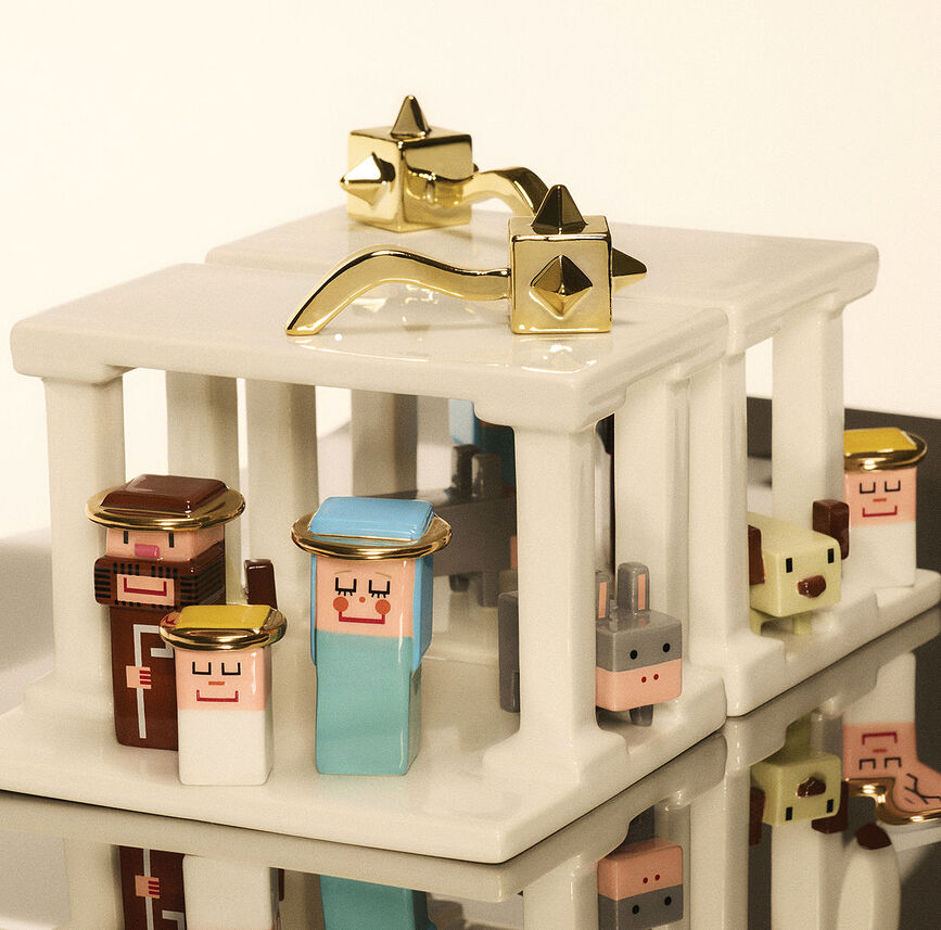 Miracolo Χριστουγεννιάτικη Διακόσμηση, φάτνη με φιγούρες, 6 τμχ