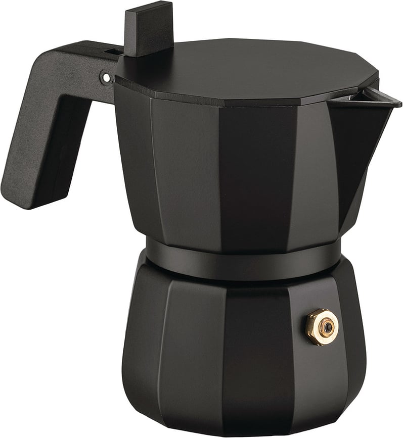 Moka Kaffeekocher 70 ml schwarz