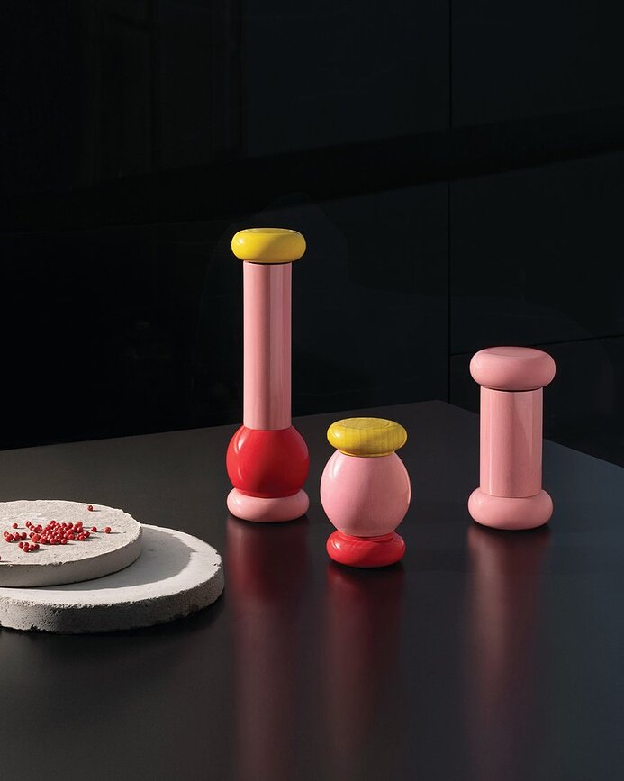 Molinillo de especias Alessi ES18, negro