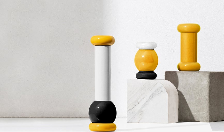 Molinillo de especias Alessi ES18, negro