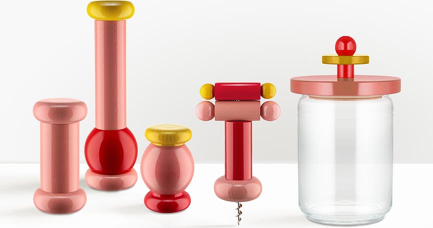 Molinillo de especias Alessi MP0210, rojo