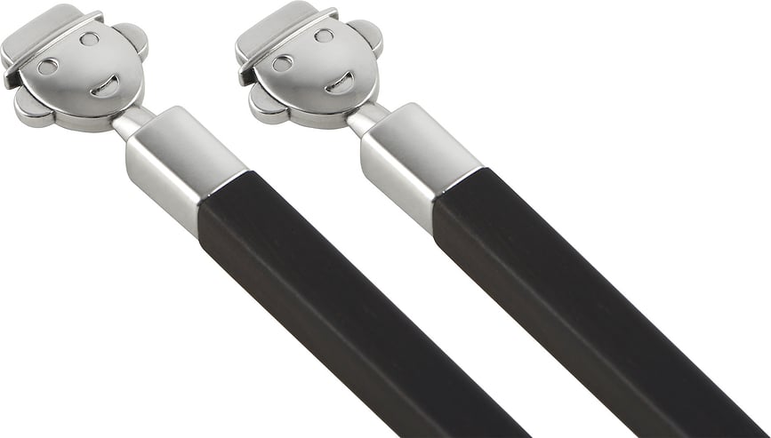 Palillos para Sushi Alessandro M, con soporte, Set de 3 piezas