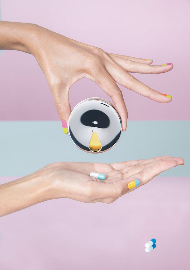 Caja para Medicamentos Yoyo, plateada