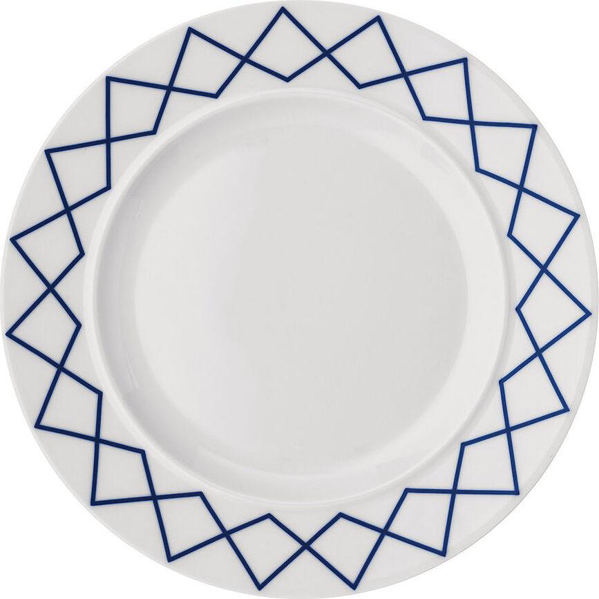 Πιάτο φαγητού La Bella Tavola 27 cm, με μπλε σχέδιο