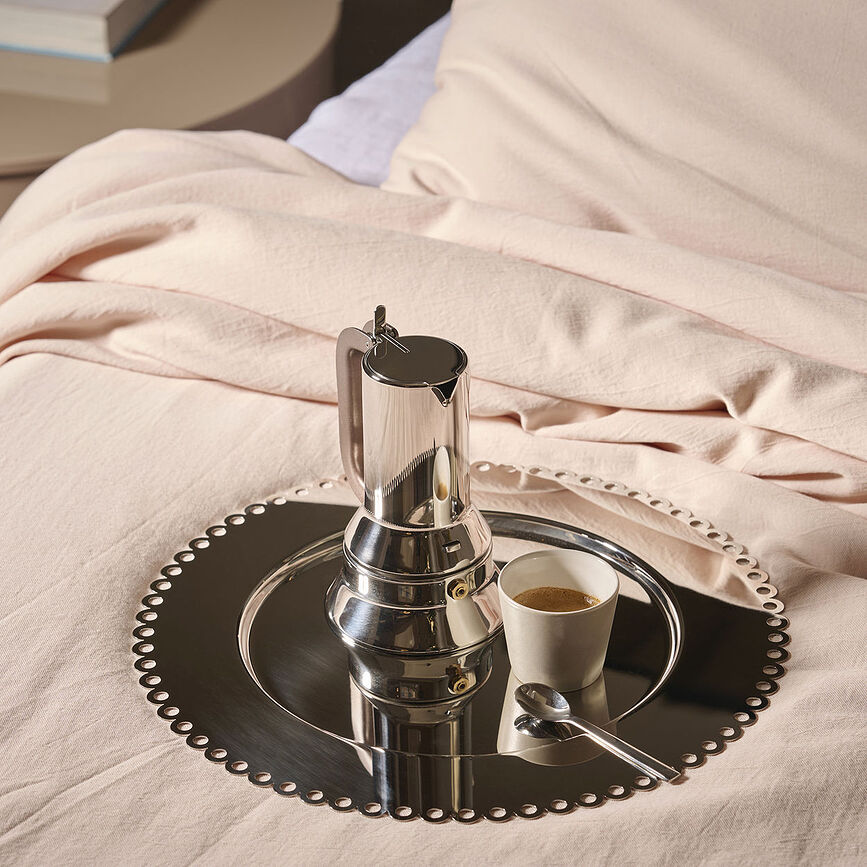 Fuente de servir de acero inoxidable latonado Il Tornitore Matto Edges