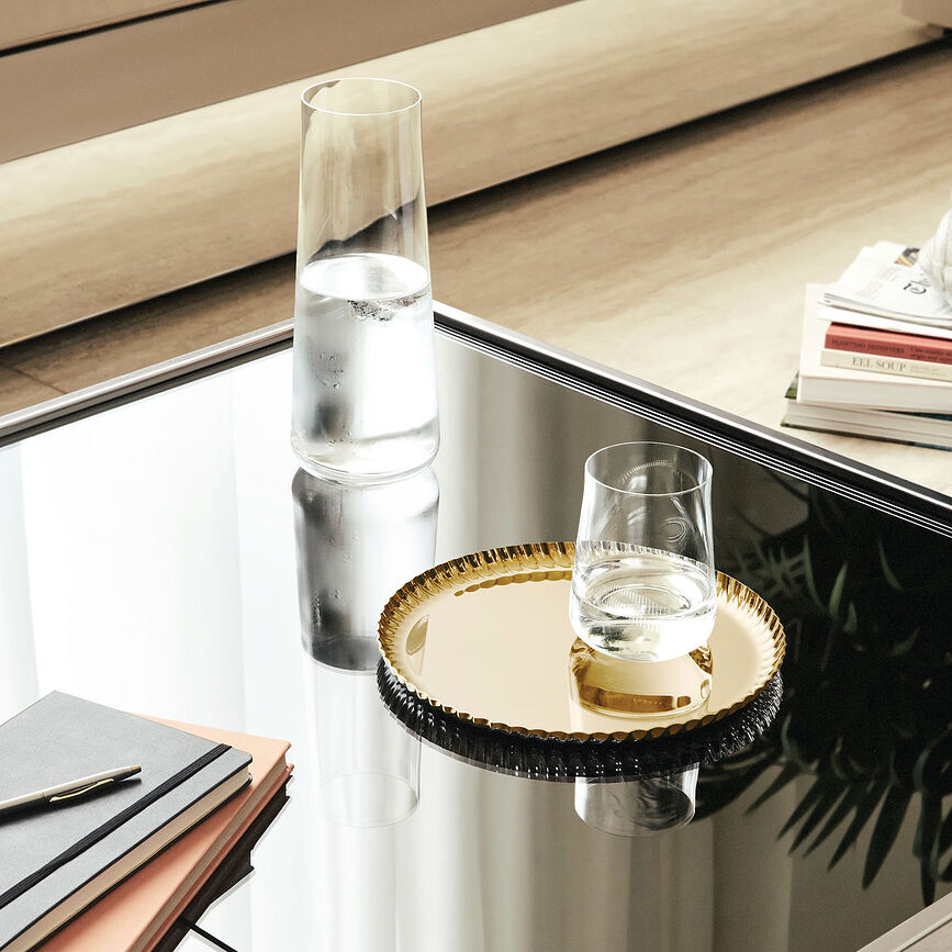 Pleats Δίσκος Σερβιρίσματος στρογγυλός, 23 cm, ατσάλινος