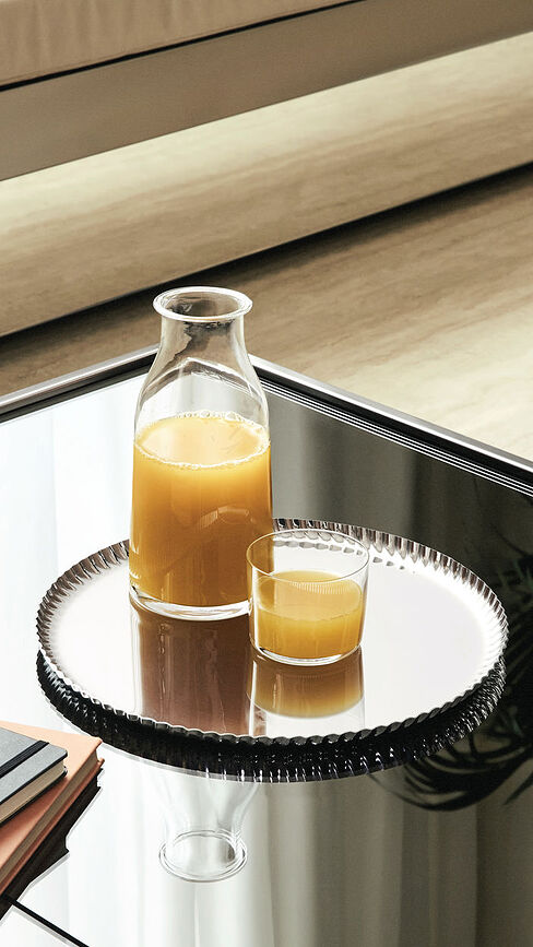 Pleats Δίσκος Σερβιρίσματος στρογγυλός, 31 cm, μαύρος