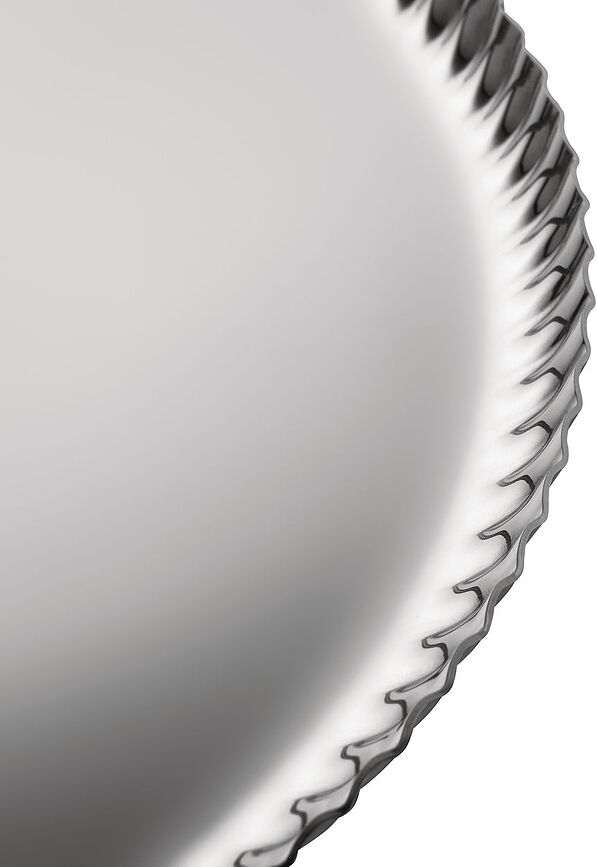 Pleats Pladenj za serviranje okrogel, 31 cm, črn