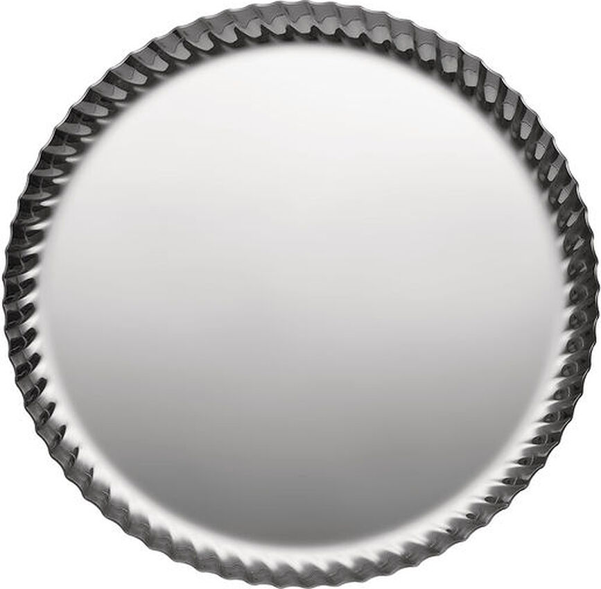 Pleats Plateau de Service rond, 23 cm, en acier