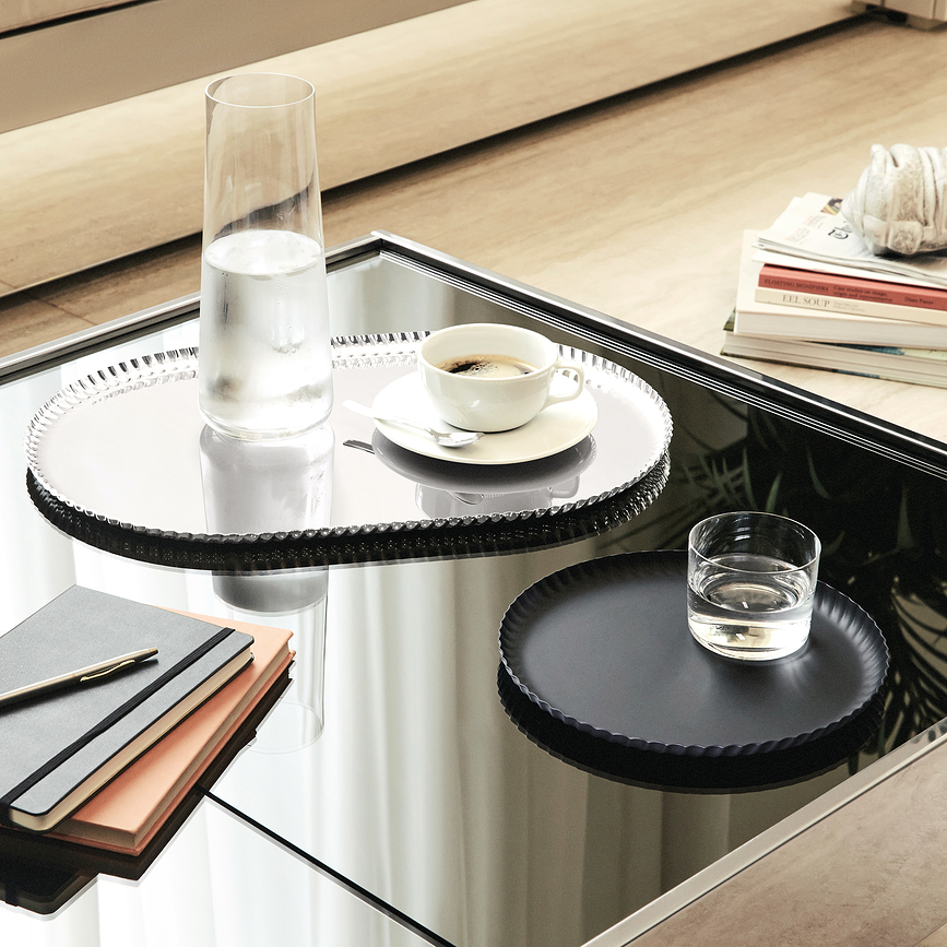 Pleats Plateau de service, noir