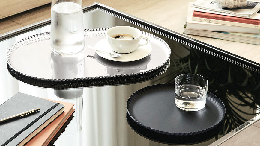 Pleats Plateau de service, noir