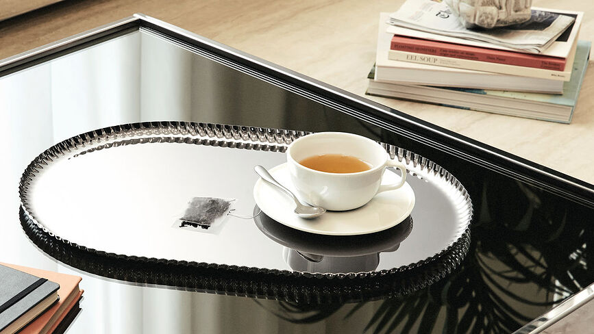 Pleats Plateau de service, noir