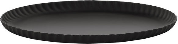 Pleats Serviertablett rund 23 cm, schwarz