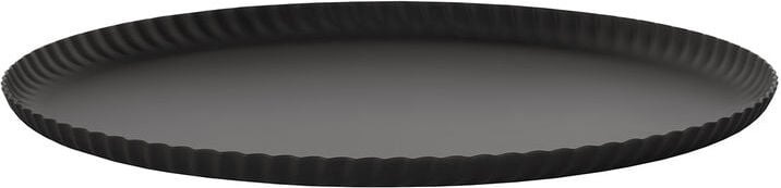 Pleats Serviertablett rund 31 cm, schwarz