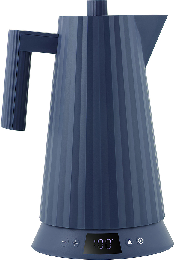 Plissé Bouilloire à température réglable, 1,7 L, bleue