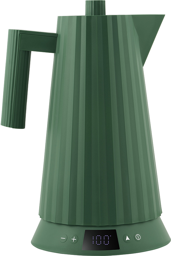 Plissé Električni grelnik vode z regulacijo temperature, 1,7 l, zelen