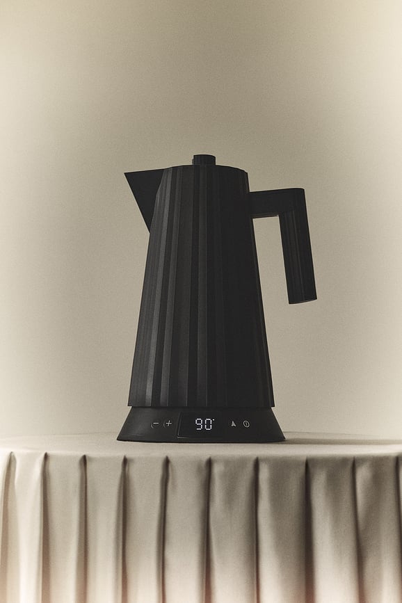 Plissé Električni grelnik vode z regulacijo temperature, 1,7 l, zelen