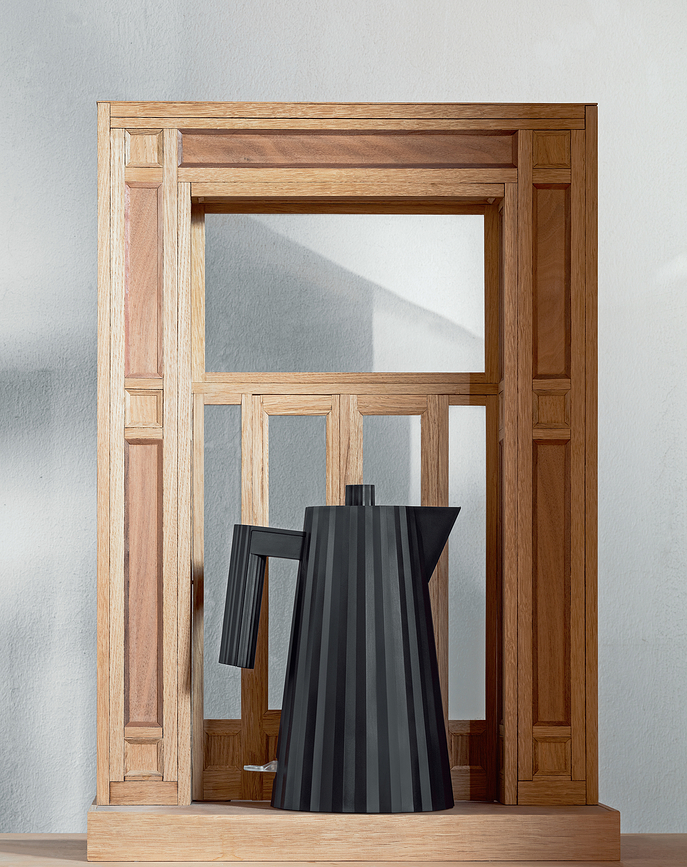 Plissé Električni grelnik vode, 1,7 l, črn