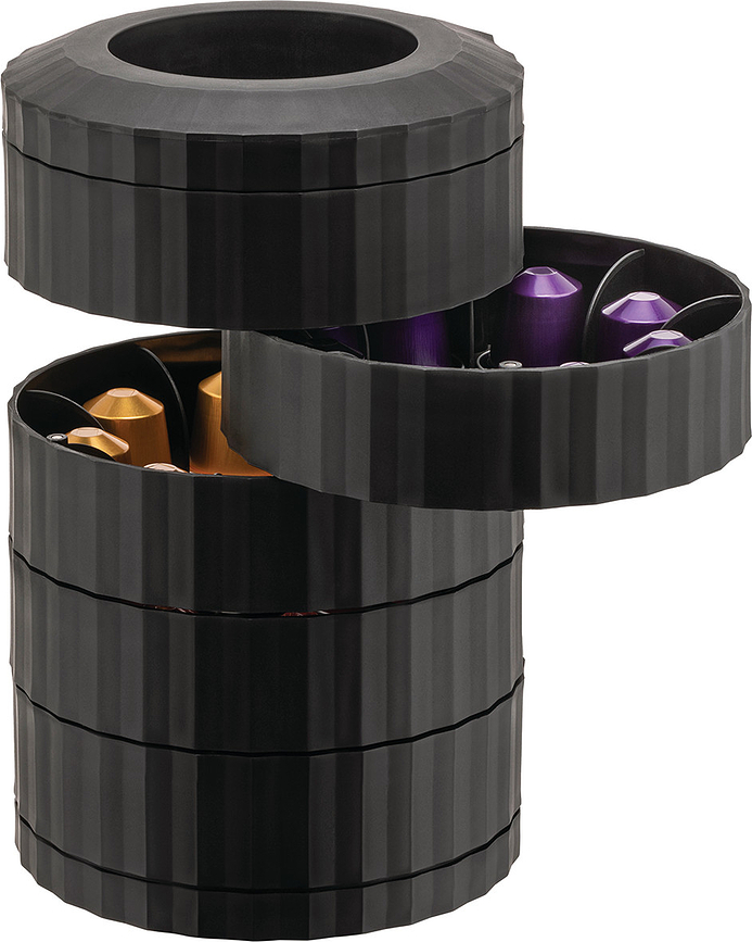 Plissé Posoda za kavne kapsule, bela